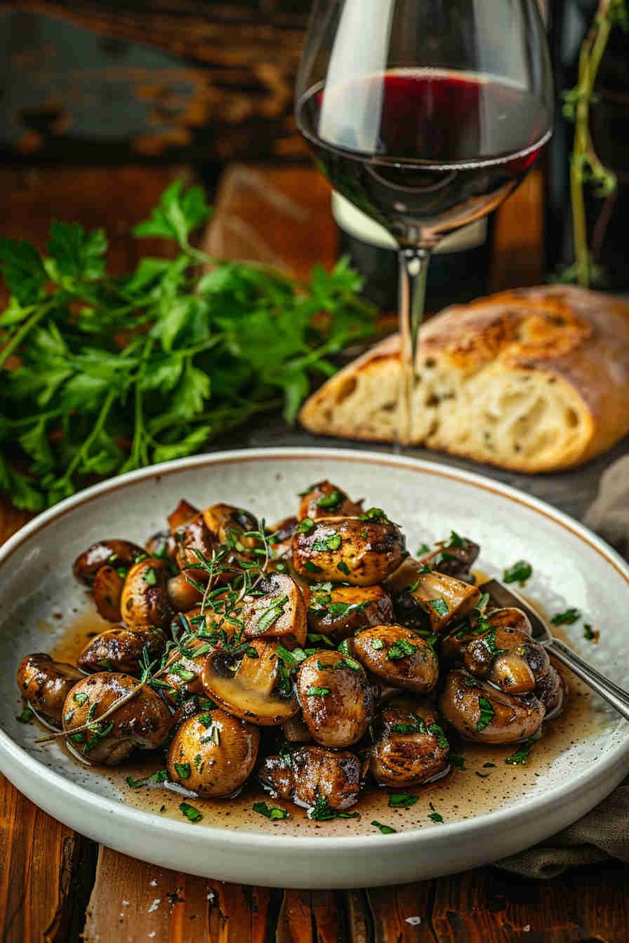 Sauteed Mushrooms in Herb Butter