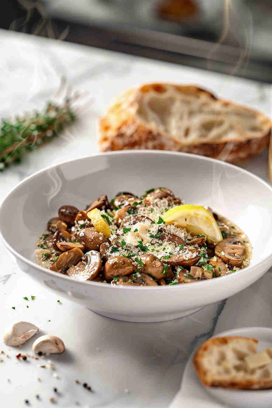 Sauteed Mushrooms with Lemon and Thyme