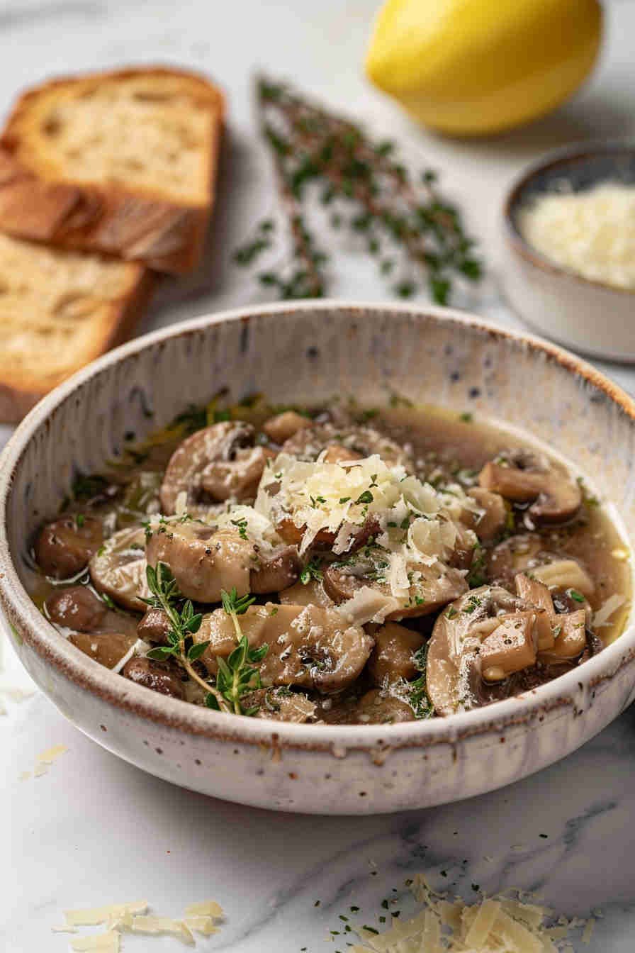 Sauteed Mushrooms with Lemon and Thyme