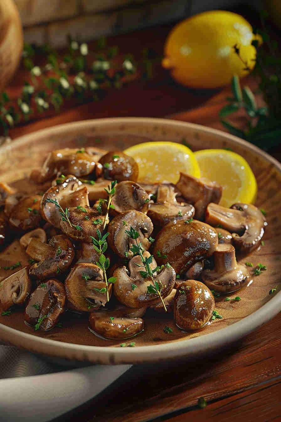 Sauteed Mushrooms with Lemon and Thyme