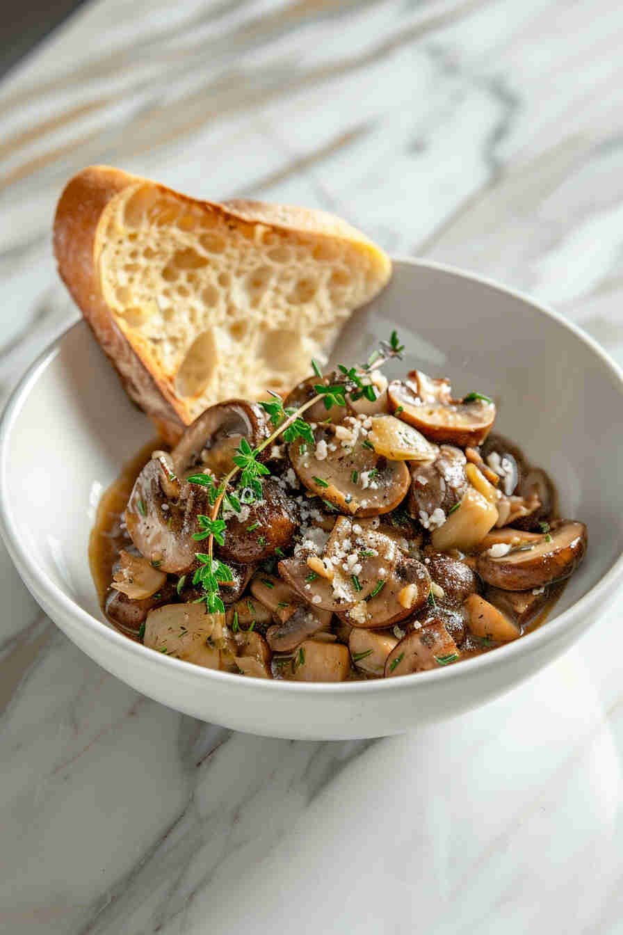 Sauteed Mushrooms with Lemon and Thyme