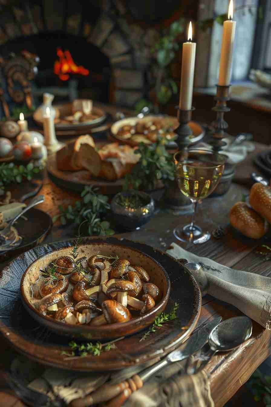Simple Sautéed Cap Mushrooms with Fresh Thyme