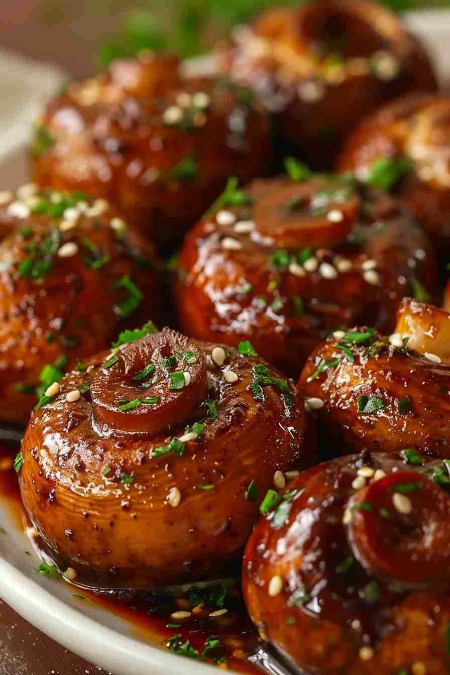 Spicy Cap Mushrooms with Thai Chili Sauce