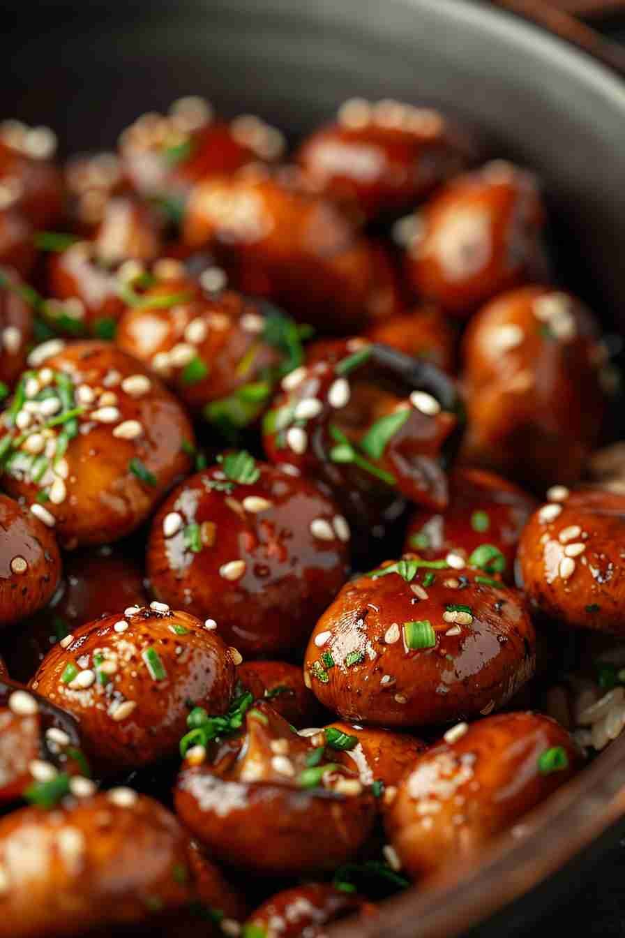 Spicy Cap Mushrooms with Thai Chili Sauce