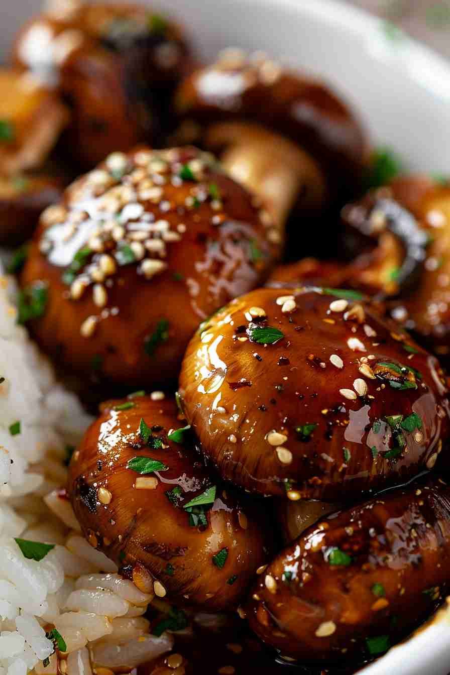 Spicy Cap Mushrooms with Thai Chili Sauce