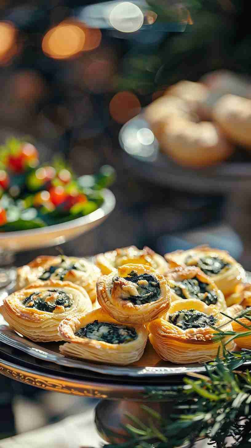 Spinach and Cheese Puff Pastries