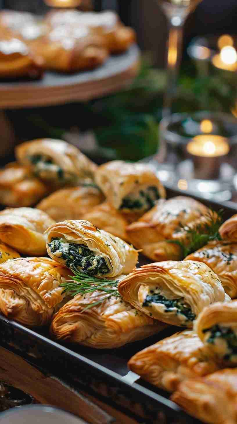 Spinach and Cheese Puff Pastries