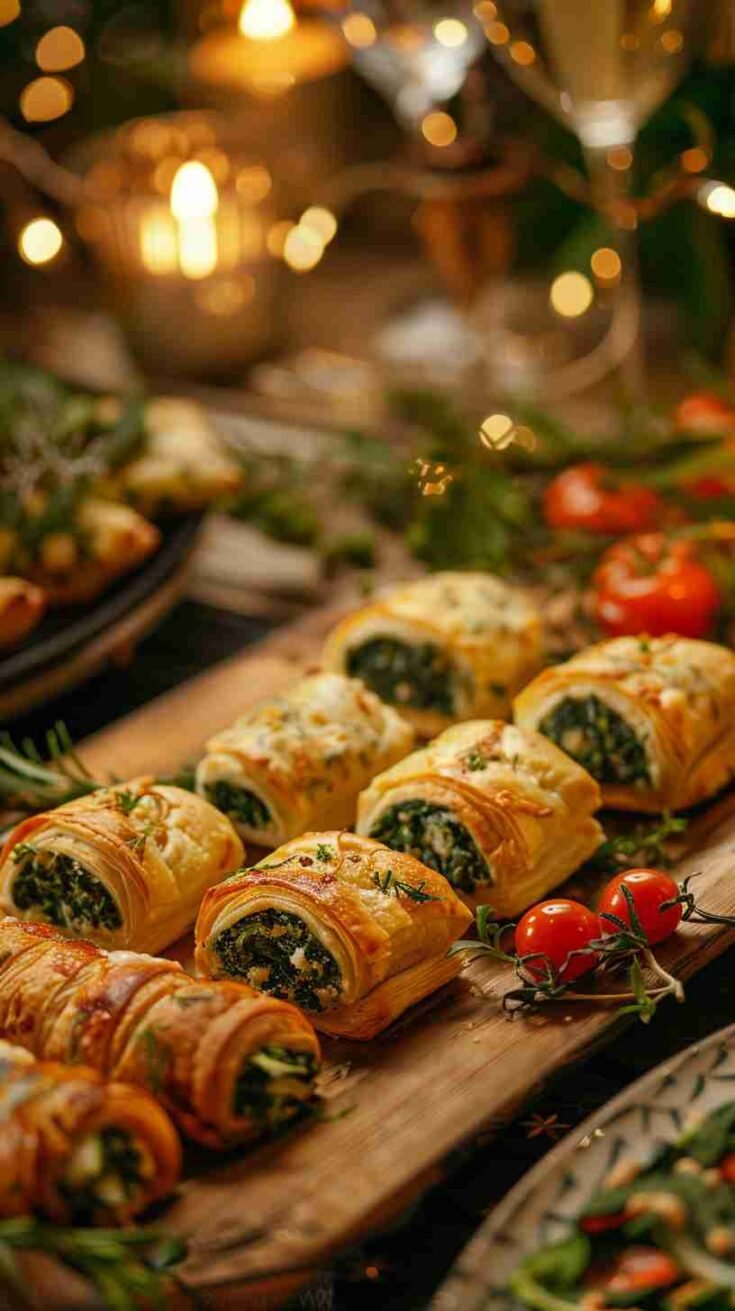 Spinach and Cheese Puff Pastries