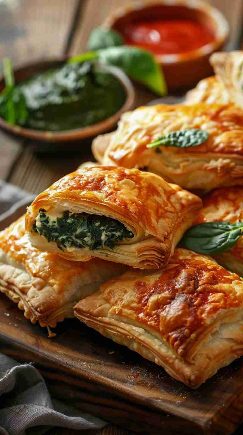 Spinach and Cheese Puff Pastries