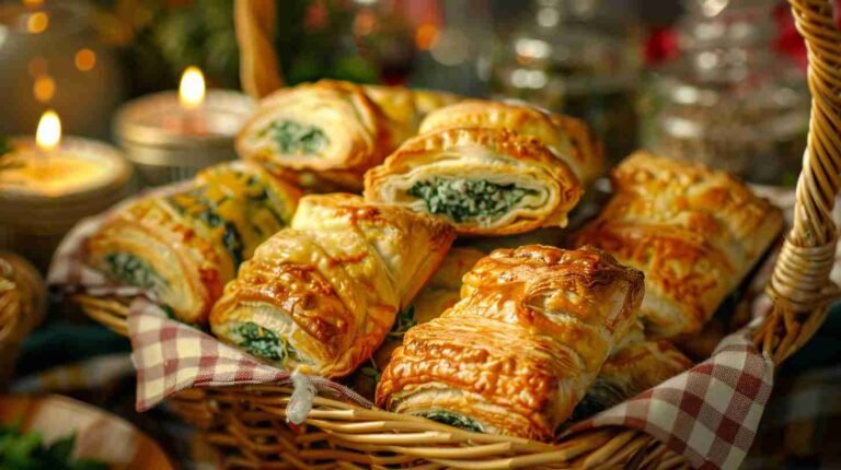 Spinach and Cheese Puff Pastries