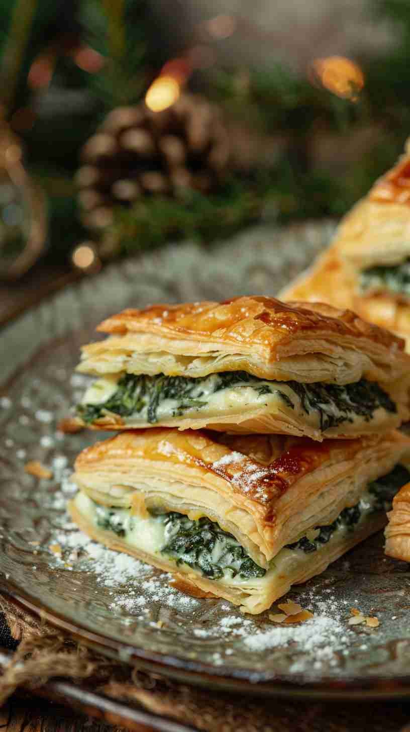 Spinach and Cheese Puff Pastries
