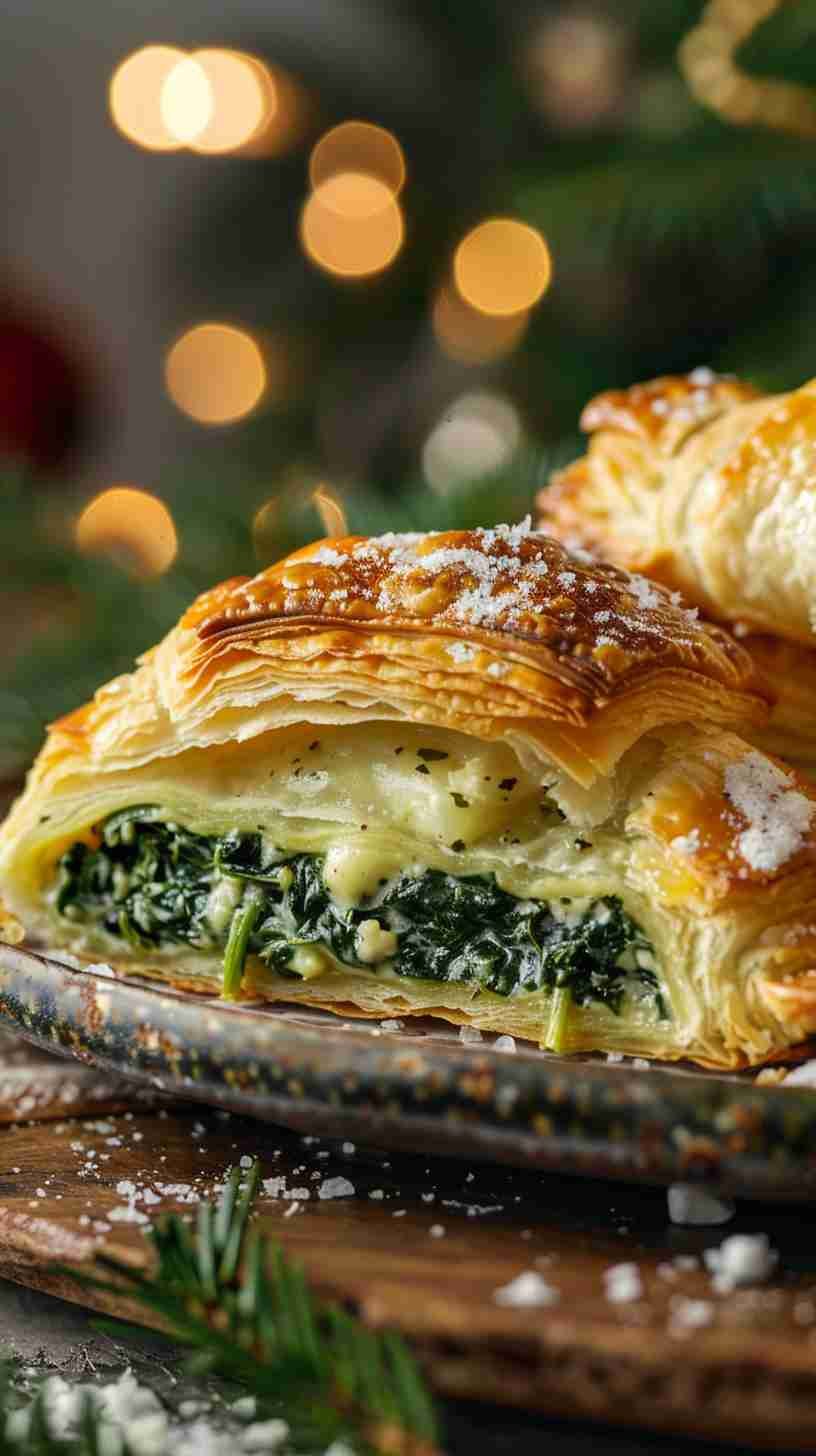 Spinach and Cheese Puff Pastries
