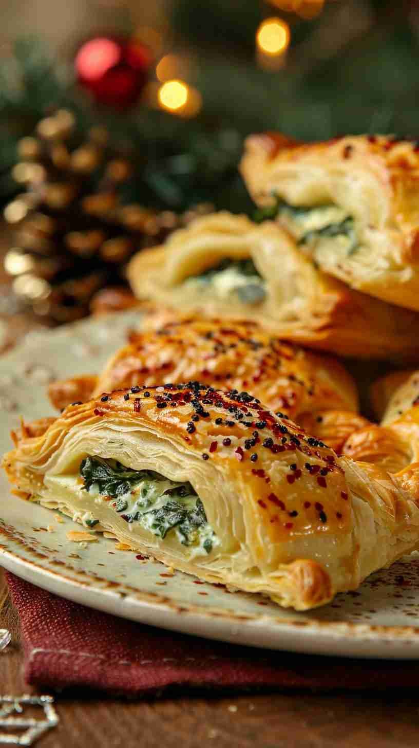 Spinach and Cheese Puff Pastries