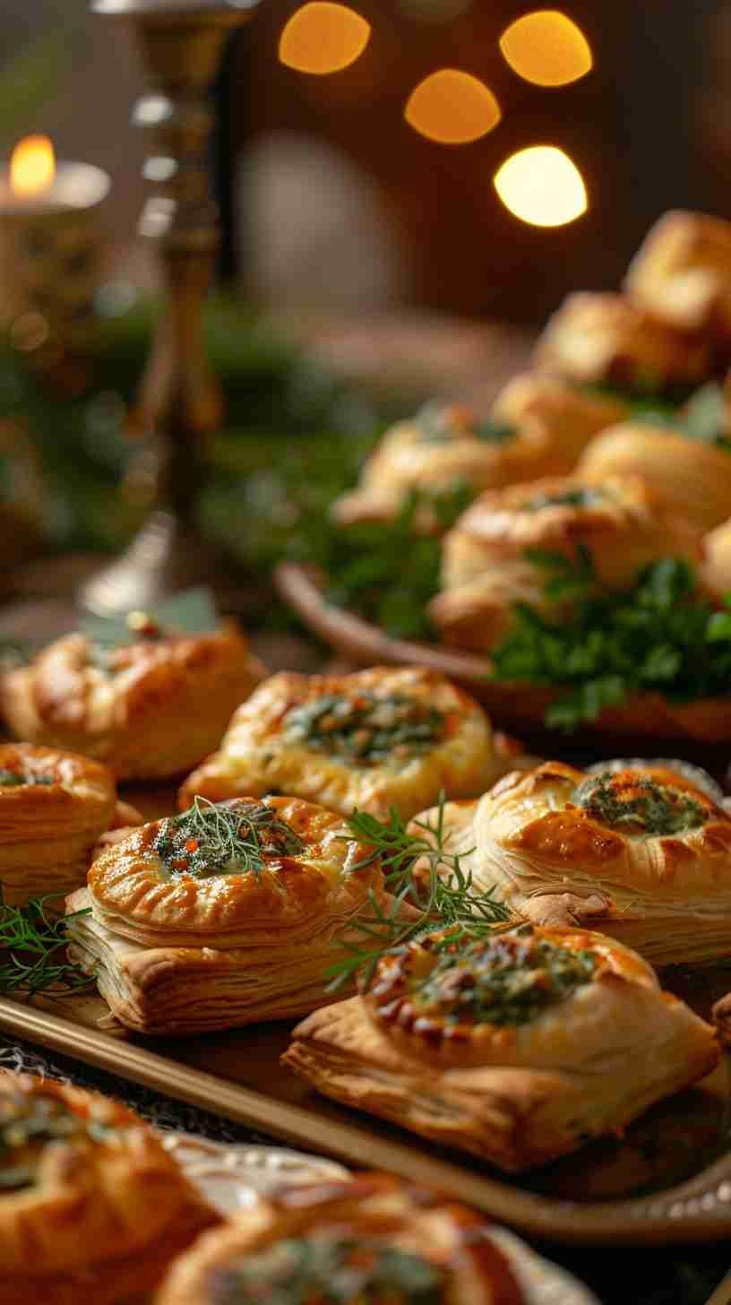 Spinach and Cheese Puff Pastries