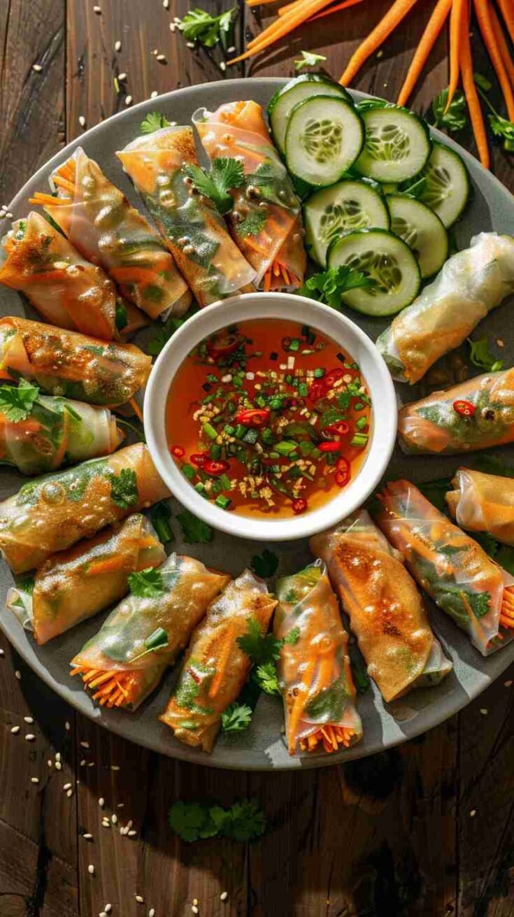 Spring Rolls with Dipping Sauce