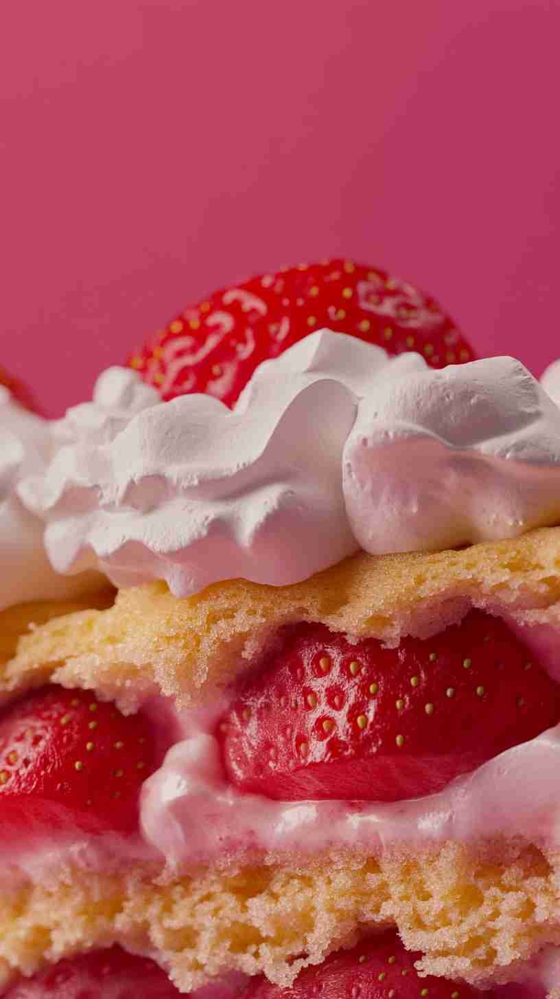 Strawberry Shortcake Bars with Yellow Cake Mix
