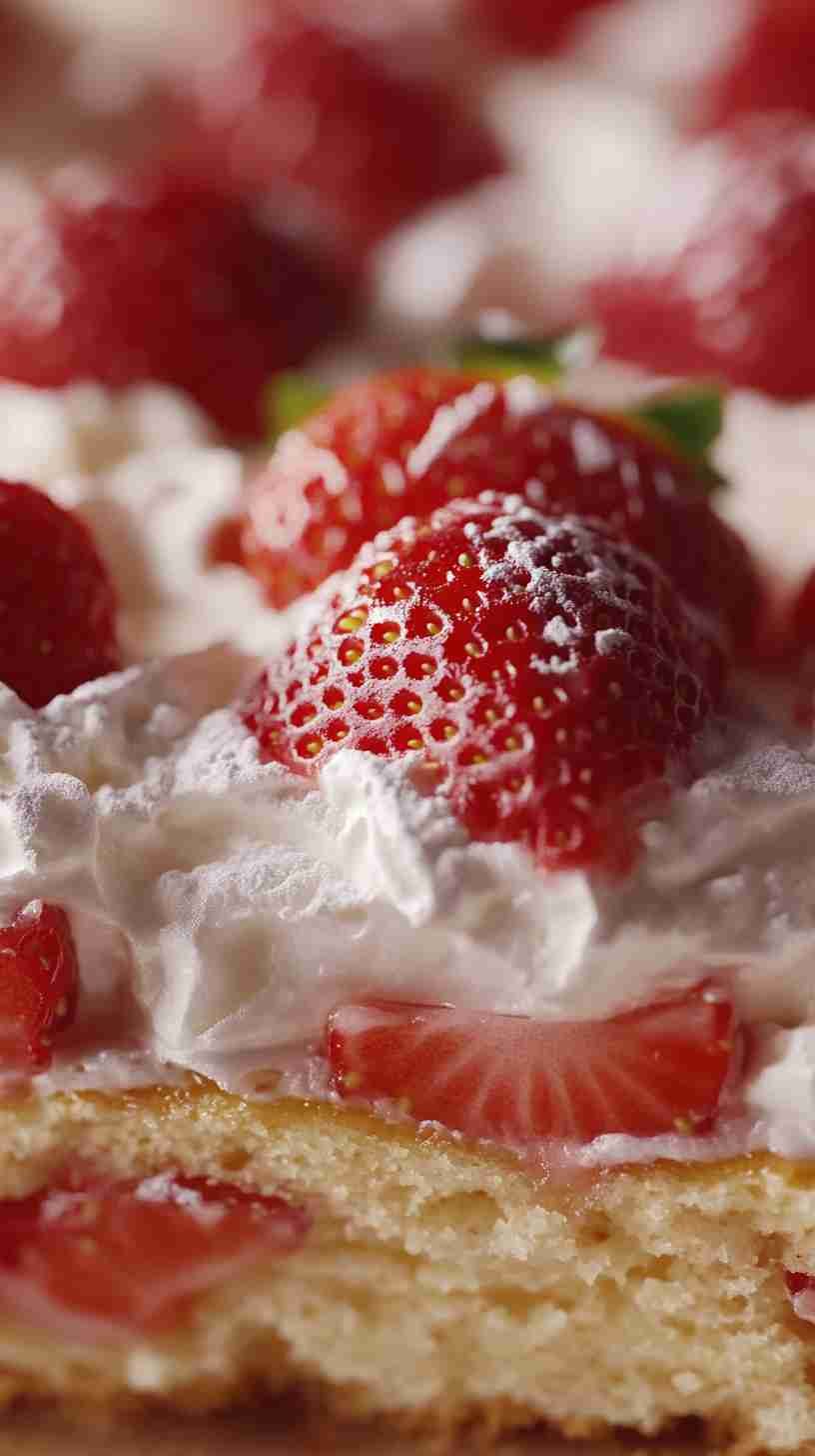 Strawberry Shortcake Bars with Yellow Cake Mix