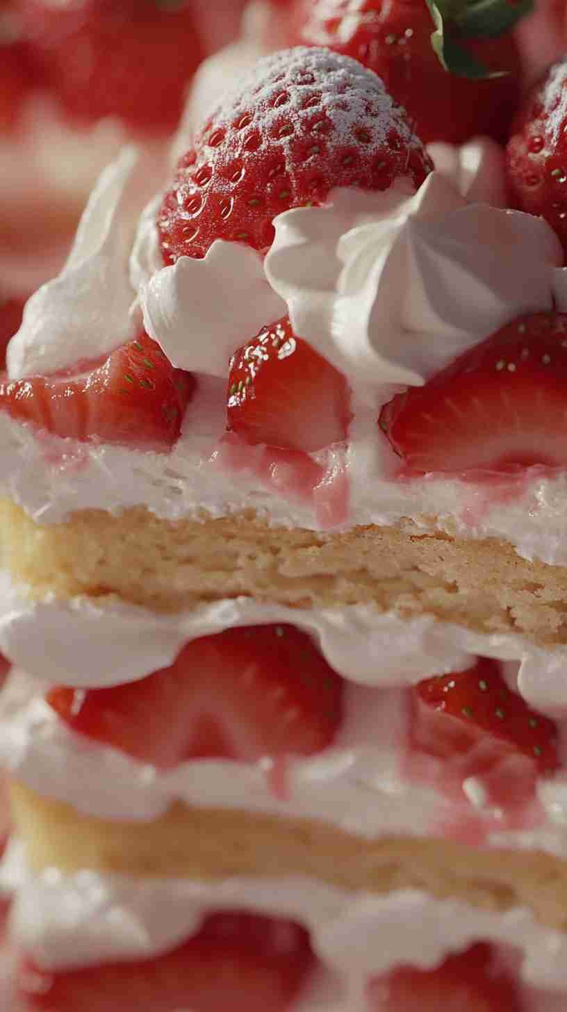 Strawberry Shortcake Bars with Yellow Cake Mix