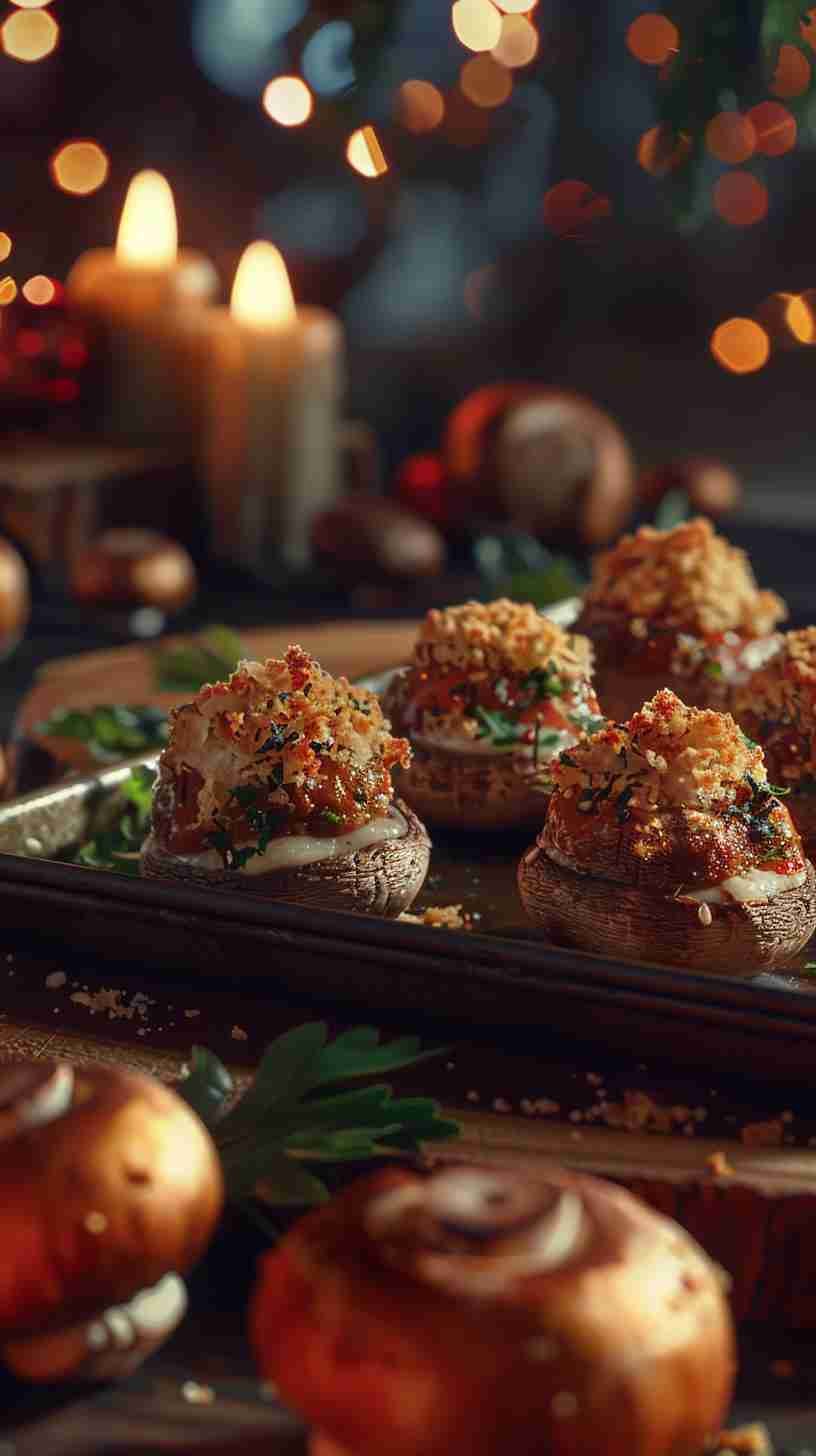 Stuffed Mushrooms- Easy Finger Foods for Party