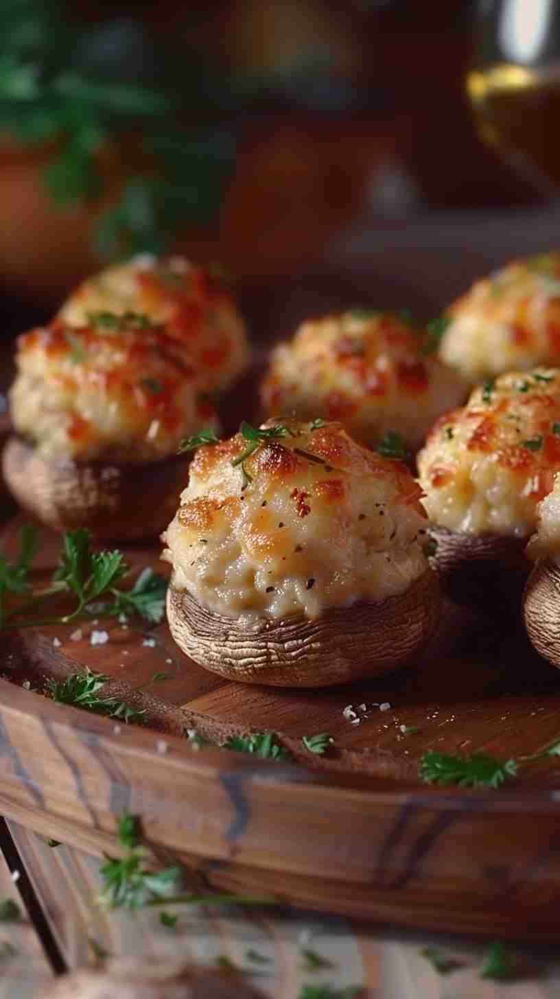 Stuffed Mushrooms- Easy Finger Foods for Party