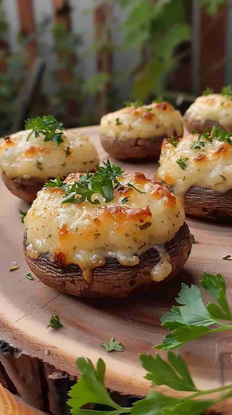 Stuffed Mushrooms- Easy Finger Foods for Party