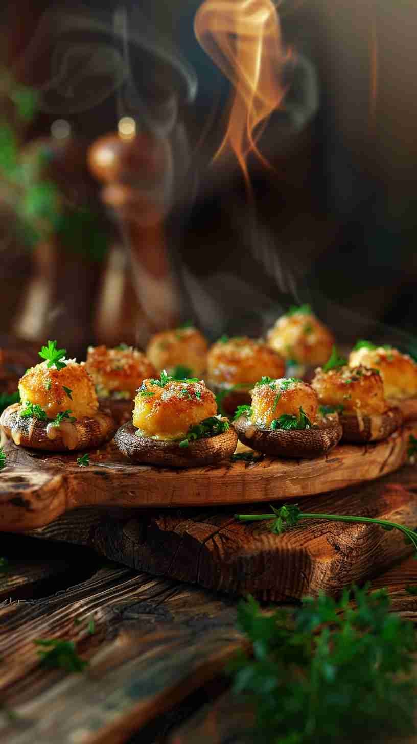 Stuffed Mushrooms- Easy Finger Foods for Party