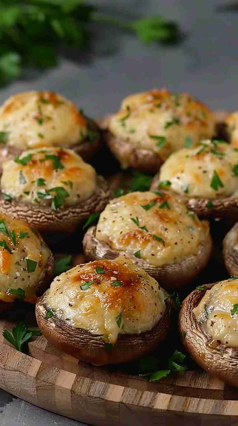 Stuffed Mushrooms- Easy Finger Foods for Party