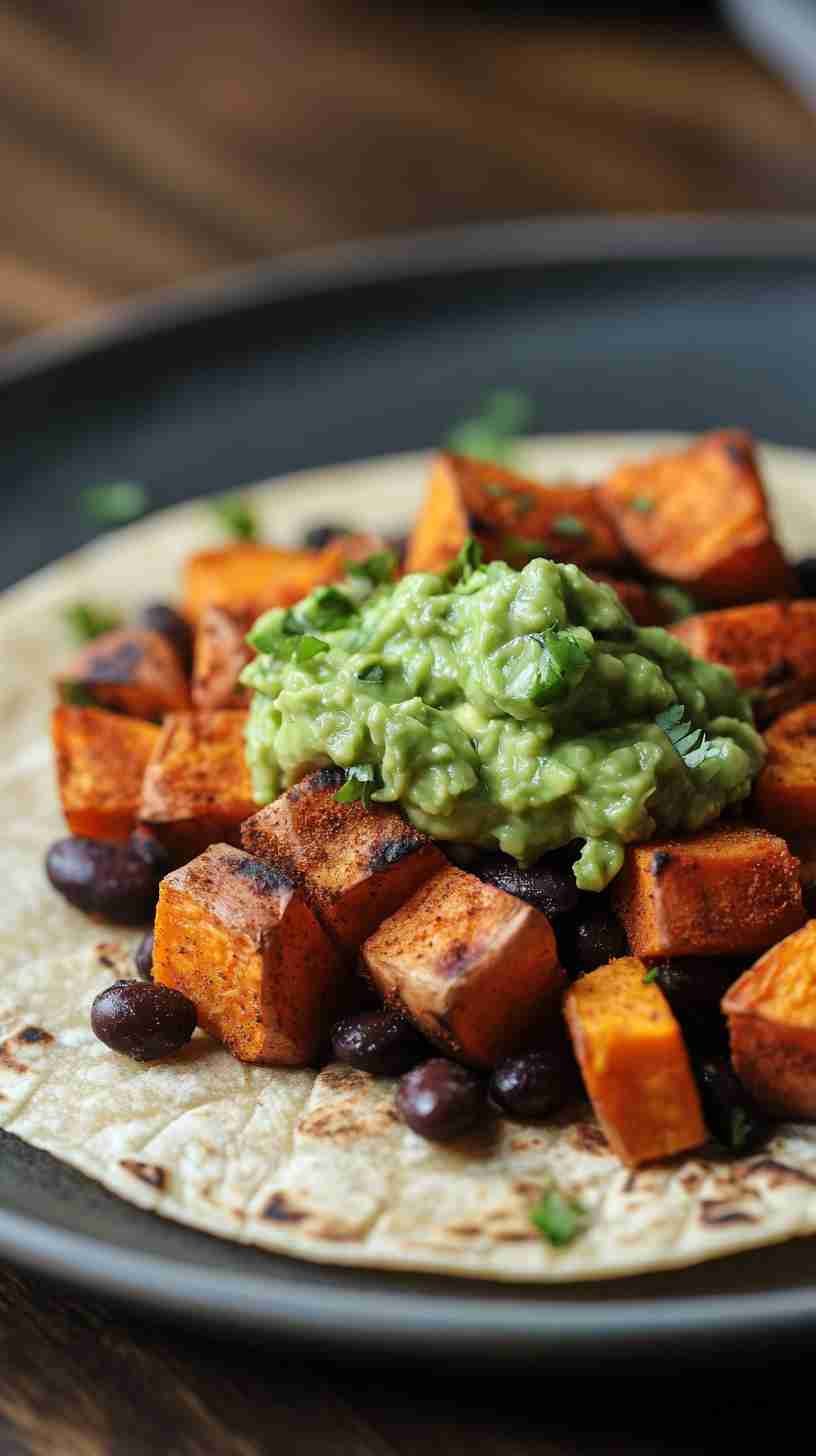 Sweet Potato and Black Bean Power Tacos