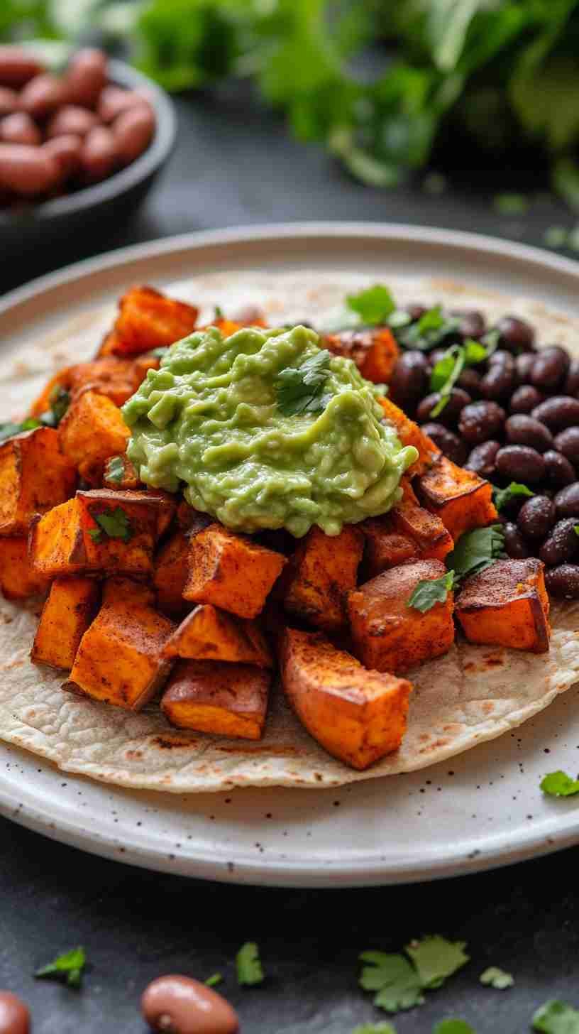 Sweet Potato and Black Bean Power Tacos