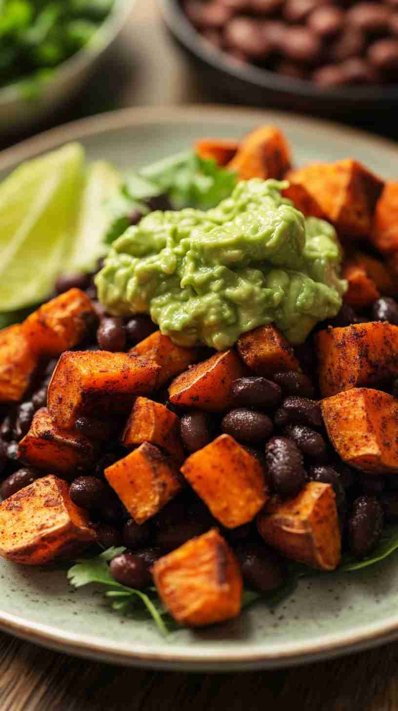 Sweet Potato and Black Bean Power Tacos