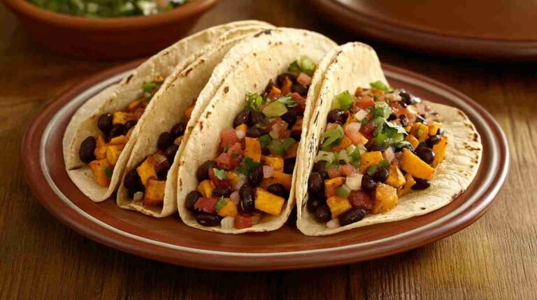 Sweet Potato and Black Bean Power Tacos