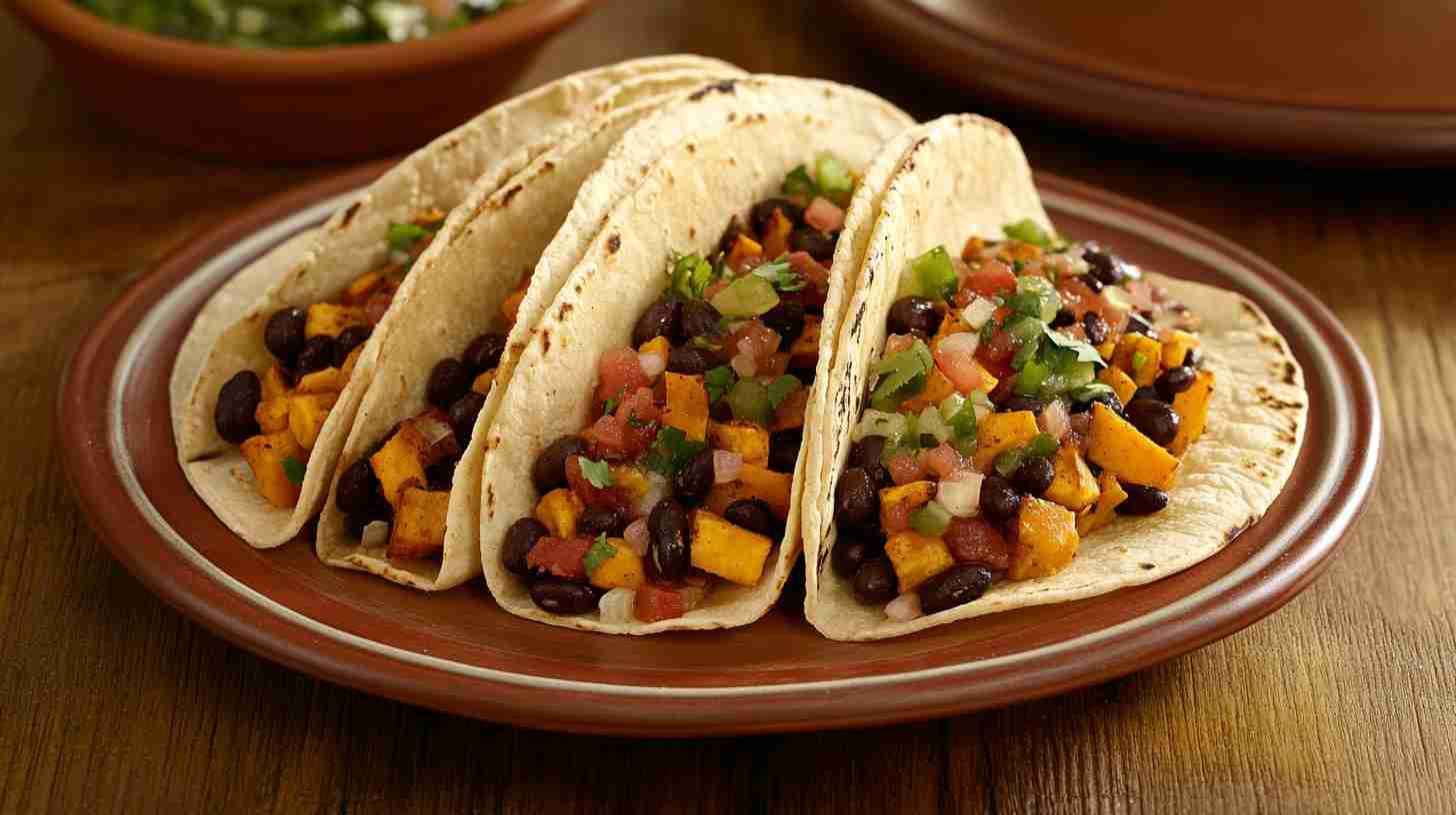 Sweet Potato and Black Bean Power Tacos