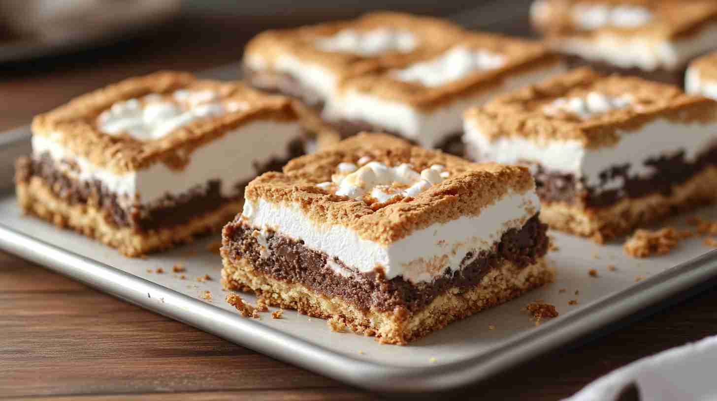 S'mores Bars with Yellow Cake Mix