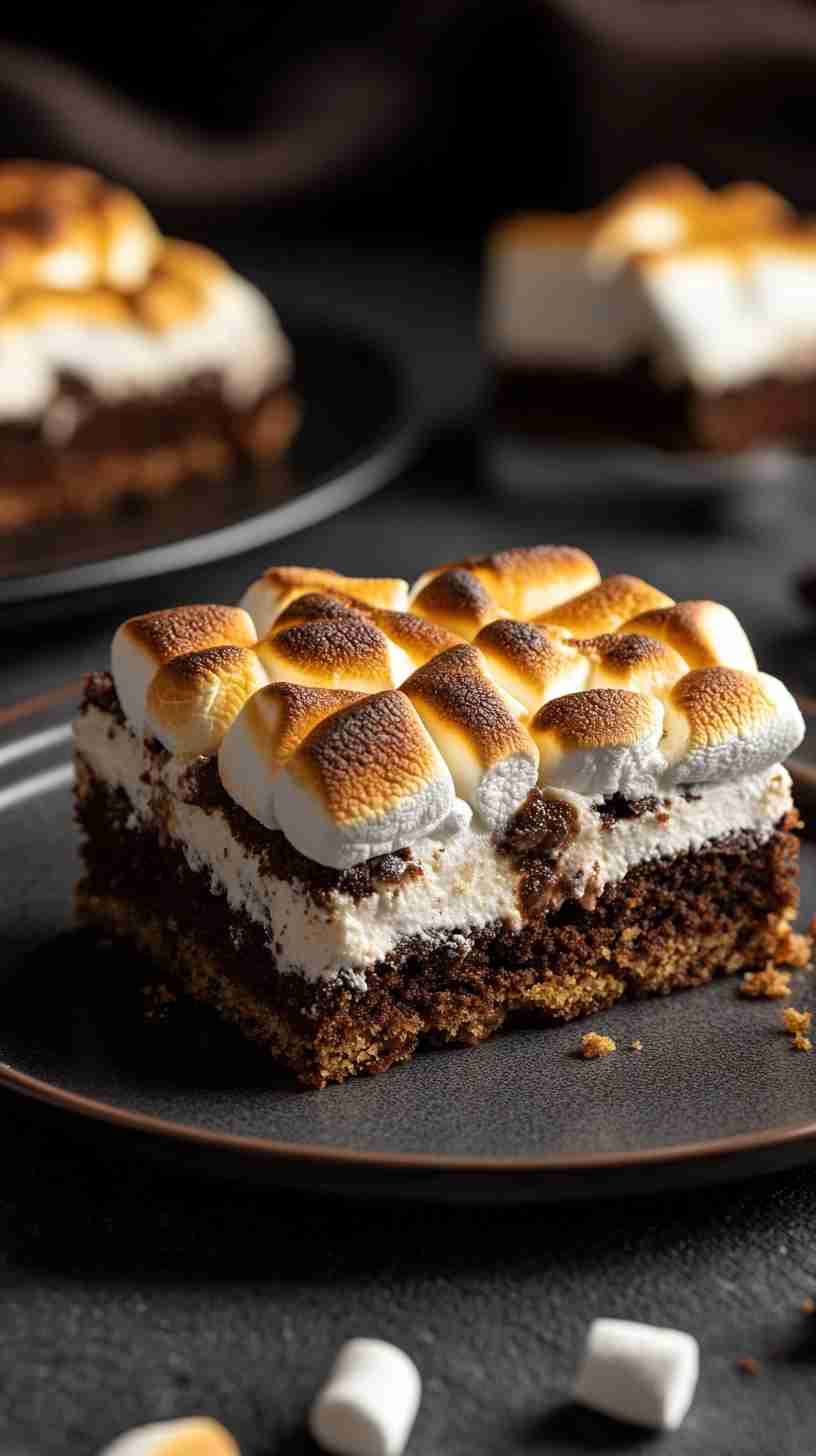 S'mores Bars with Yellow Cake Mix
