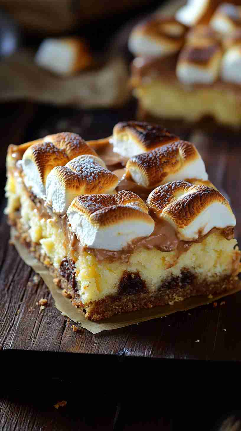 S'mores Bars with Yellow Cake Mix