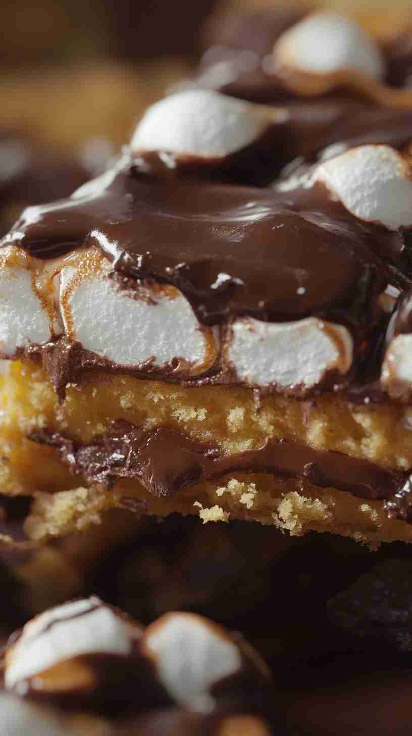 S'mores Bars with Yellow Cake Mix