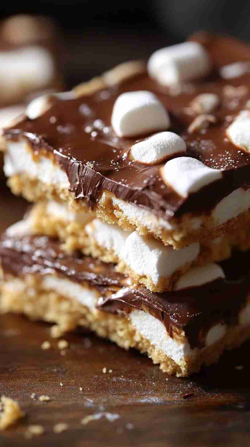 S'mores Bars with Yellow Cake Mix