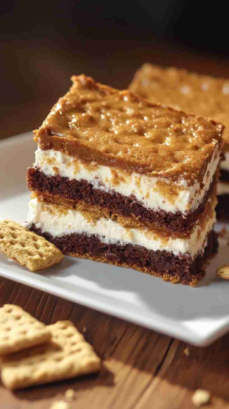S'mores Bars with Yellow Cake Mix
