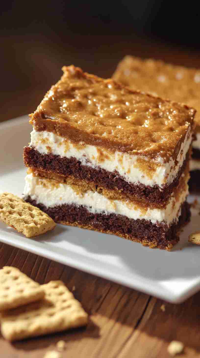 S'mores Bars with Yellow Cake Mix
