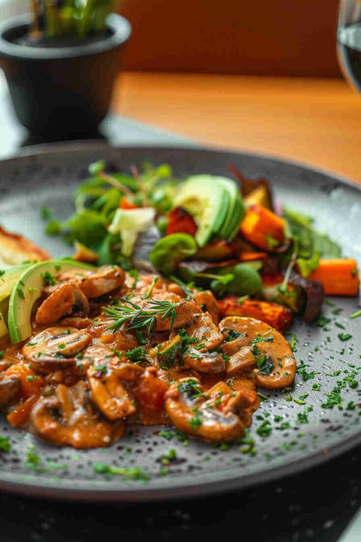Vegan Mushroom Stroganoff