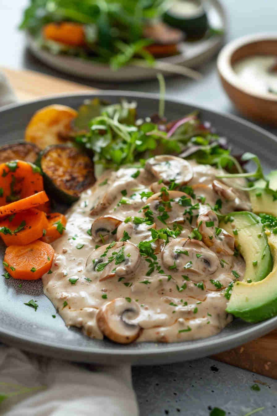 Vegan Mushroom Stroganoff