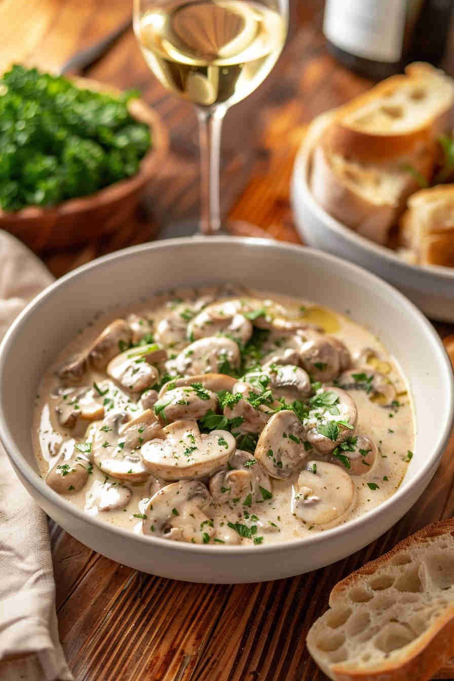 Vegan Mushroom Stroganoff