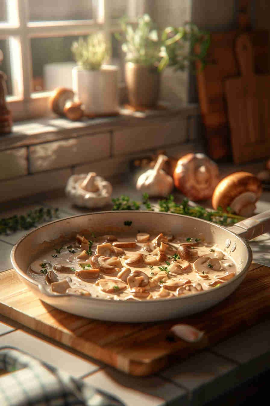 Vegan Mushroom Stroganoff