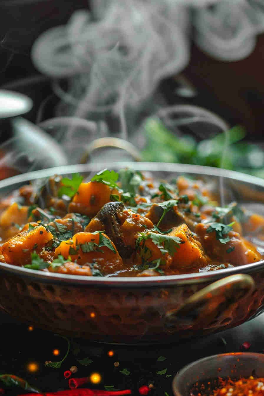 Vegan Mushroom and Sweet Potato Curry