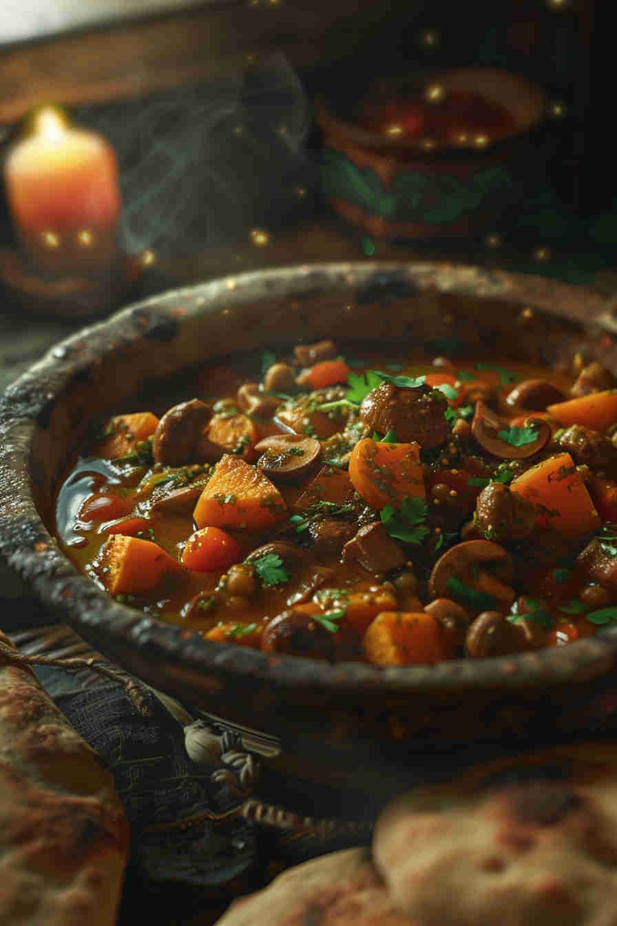Vegan Mushroom and Sweet Potato Curry
