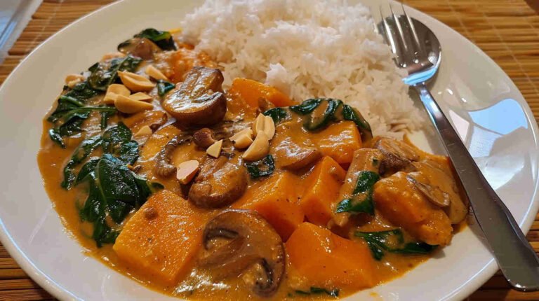 Vegan Mushroom and Sweet Potato Curry
