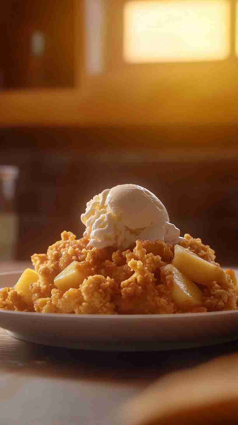 Yellow Cake Mix Apple Crisp