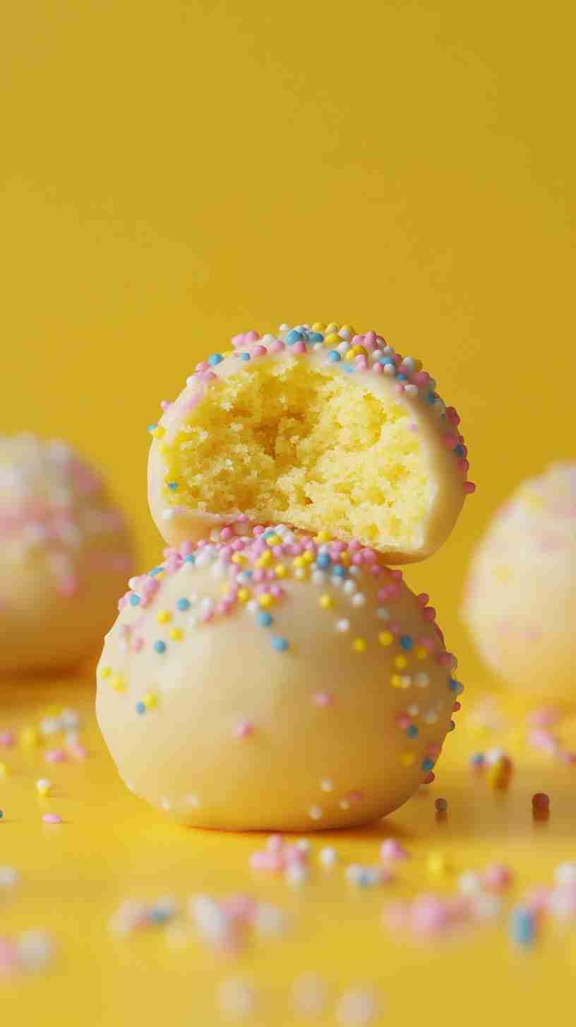 Yellow Cake Mix Cake Balls
