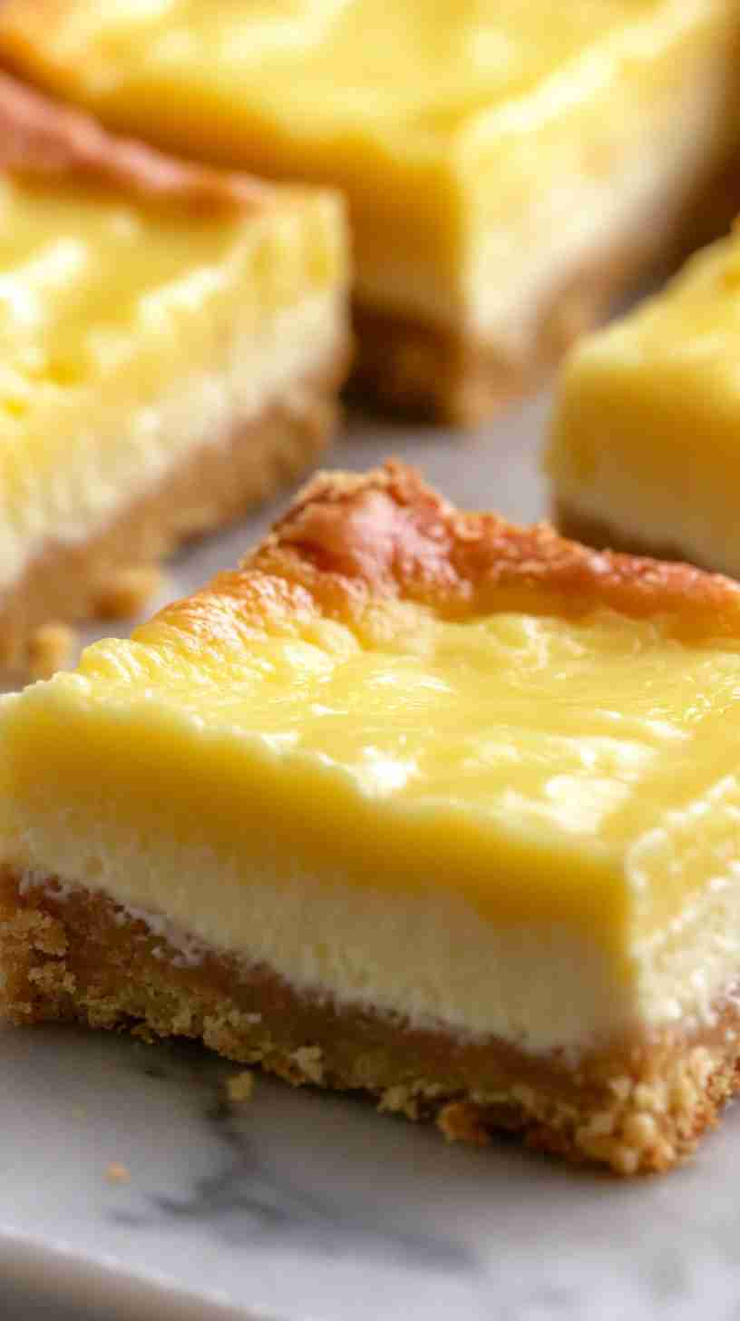 Yellow Cake Mix Cheesecake Bars