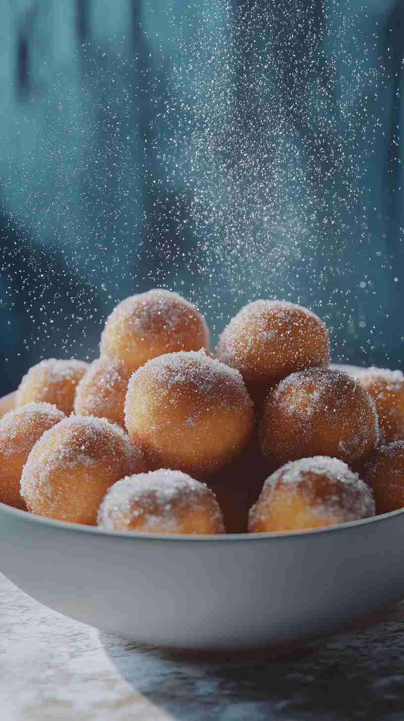 Yellow Cake Mix Donut Holes